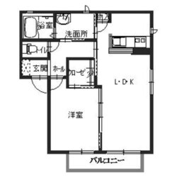 シャーメゾンかみやＢの物件間取画像